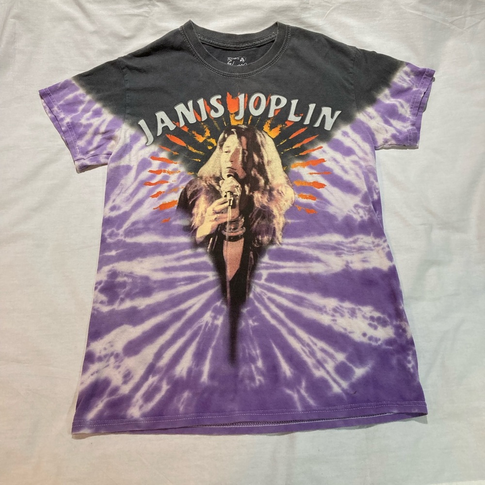 Janis Joplin Tie Dye T-shirt, Women’s size small, Officially Licensed
